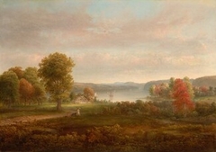 View on the Hudson in Autumn