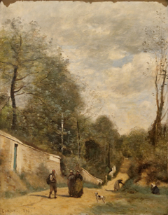 Ville-d'Avray. - Le chemin de la gare by Jean-Baptiste-Camille Corot