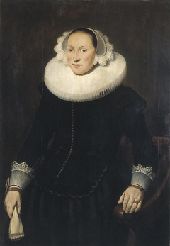 Vrouwenportret, mogelijk Lucia (van) Siccama (1602-1675), echtgenote van Saco Fockens