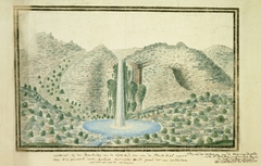 Waterval te Drakenstein bij de oorsprong van de Grote Bergrivier