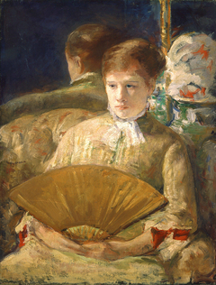Woman with a Fan by Mary Cassatt
