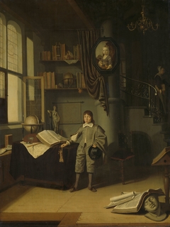 Young Man in a Study by Adriaen van Gaesbeeck