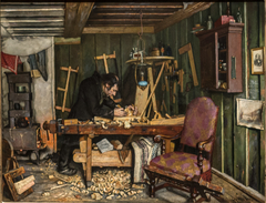 A Carpenter's Workshop by Gustav Wentzel