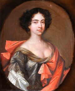 A Lady of the Knightly Family in a Grey Dress and Pinkish-Red Mantle by Mathäus Mele