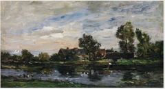 A Landscape by Charles-François Daubigny