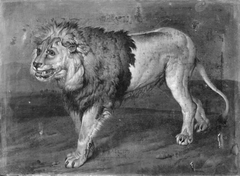 A Lion in a Landscape by Philipp Ferdinand de Hamilton