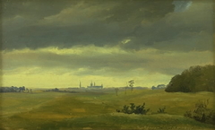 A View of Frederiksborg from Hestehaven by Johan Lundbye