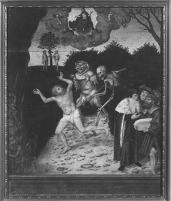 Allegorie auf Gesetz und Gnade: Der Sündenfall (Werkstatt) by Lucas Cranach the Elder