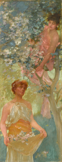 Among the Blossoms by Henry Siddons Mowbray