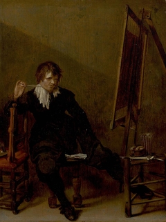 An Artist in Front of the Easel by Pieter Codde