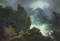 An Avalanche in the Alps by Philip James de Loutherbourg