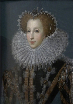 An Unknown Lady with a Lawn Ruff, possibly Elizabeth Stafford, Lady Drury (1546 - 1599) by Anonymous