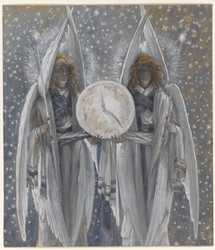 Angels Holding a Dial Indicating the Different Hours of the Acts of the Passion by James Tissot