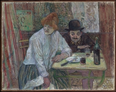 At the Café La Mie by Henri de Toulouse-Lautrec
