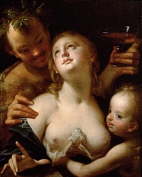 Bacchus, Venus and Cupid