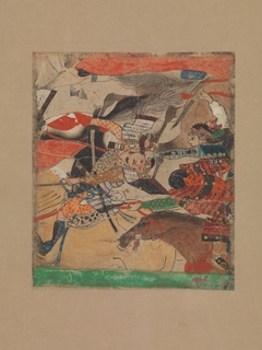 Battle at Rokuhara, from The Tale of the Heiji Rebellion (Heiji monogatari) by anonymous painter