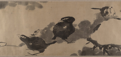 Birds in a lotus pond