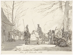 Bivak der kozakken, 9 december 1813 by Pieter Gerardus van Os