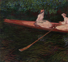 Canoe on the Epte (En canot sur l'Epte ou Canoé sur l'Epte) by Claude Monet