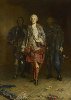 Bonnie Prince Charlie Entering the Ballroom at Holyroodhouse by John Pettie