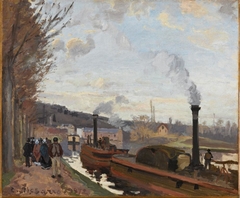 Bords de la Seine à Bougival by Camille Pissarro