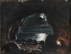 Cave Scene by John O'Brien Inman