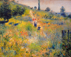 Chemin montant dans les hautes herbes by Auguste Renoir