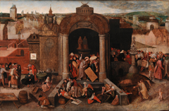 Christ Driving the Traders from the Temple by Hieronymus Bosch