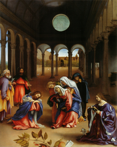 Christ taking leave of his Mother