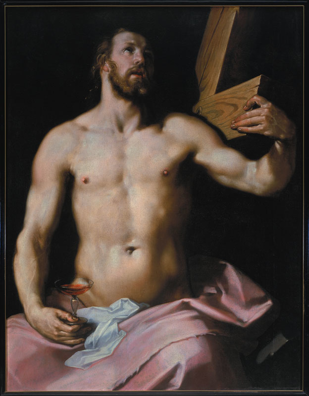 Christ with the cross and the chalice