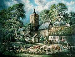Church and Inn, Llanbadarn Fawr