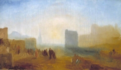 Classical Harbour Scene; possibly based on Le Havre by J. M. W. Turner