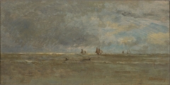 Coastal View at Villerville by Charles-François Daubigny
