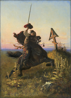 Cossack in the steppe