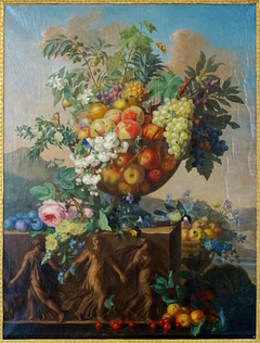 Coupe de fleurs et de fruits by Jean-François Bony