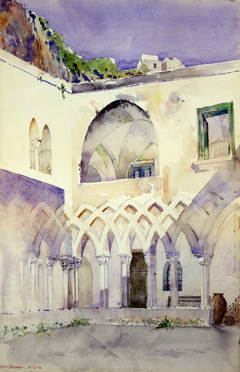 Courtyard, Capucine Monastery, Amalfi by Cass Gilbert