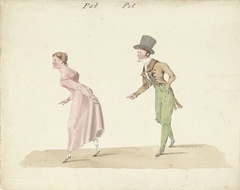 Dansend paar by Pieter van Loon