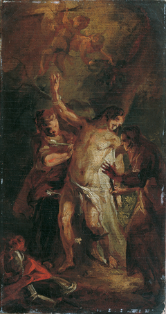 Der heilige Sebastian und die Frauen by Joseph Anton Mesmer