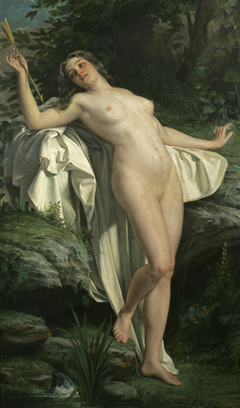 Diana at her Bath by Alexandre Jacques Chantron