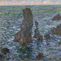Die Felspyramiden von Port-Coton by Claude Monet