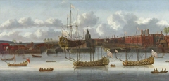 East India Company ships at Deptford by Anonymous