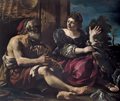 Erminia and the Shepherd by Guercino