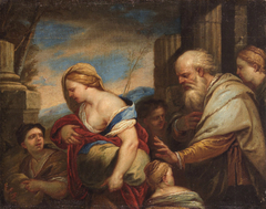 Expulsion of Hagar by Abraham by Luca Giordano