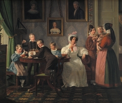 Familien Waagepetersen by Wilhelm Marstrand