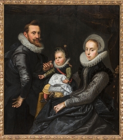 Family portrait by Pieter Isaacsz