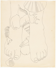 Feet with Seashells by Andy Warhol