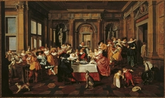 Festive Company in a Renaissance Room by Dirck Hals