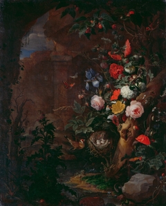 Flowers in a Grotto
