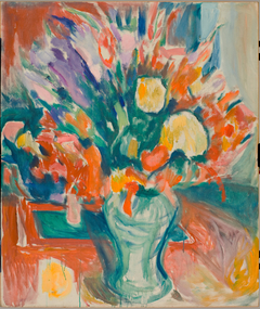 Flowers in a Vase by Edvard Munch