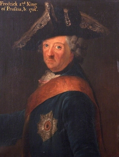 Frederick II of Prussia (1712-1786) by after Johann Heinrich Christian Franke